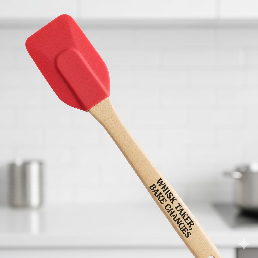 Silicone spatulas & turners (logo/quote variants)